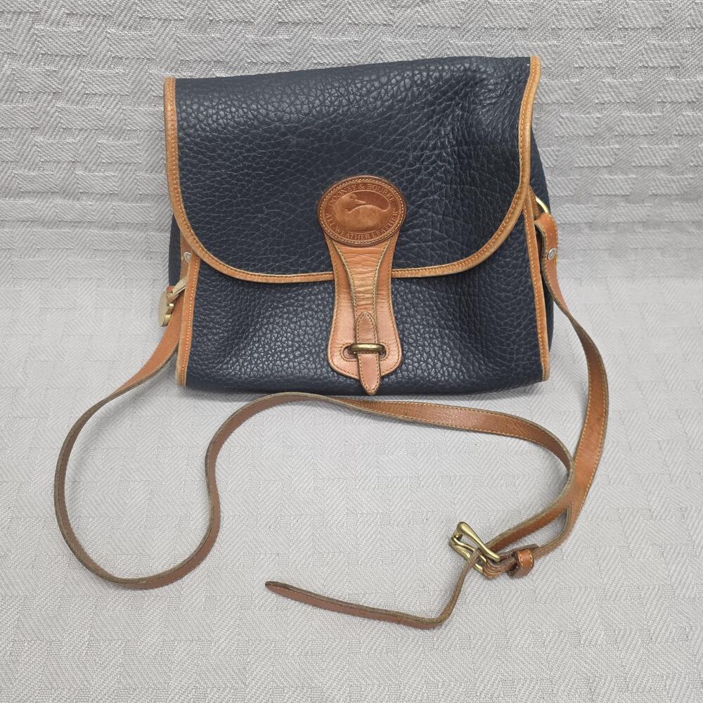 Dooney & Bourke Crossbody Bag Womens Small Black All-Weather Leather Pebbled